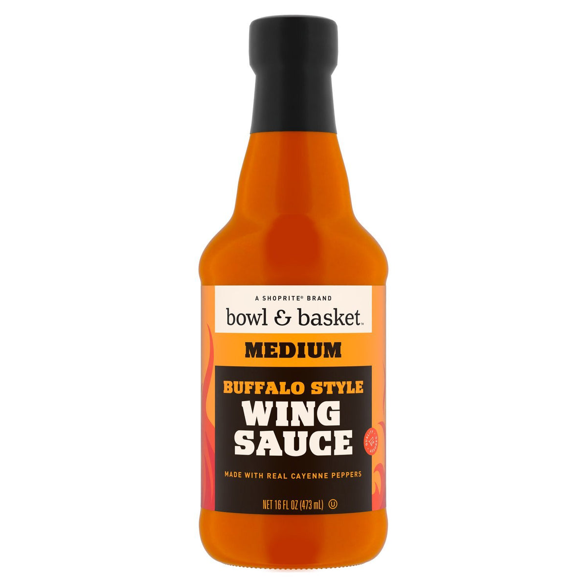 MEDIUM WING SAUCE BUFFALO STYLE 16 OZ BOWL & BASKET