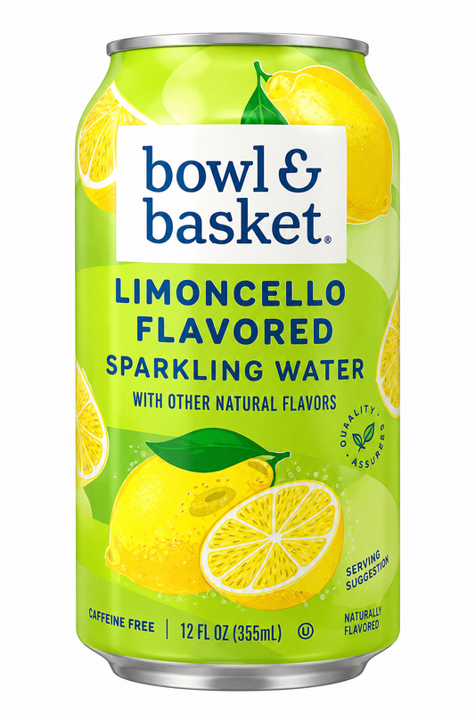 LIMONCELLO SPARKLING WATER 12 OZ BOWL & BASKET