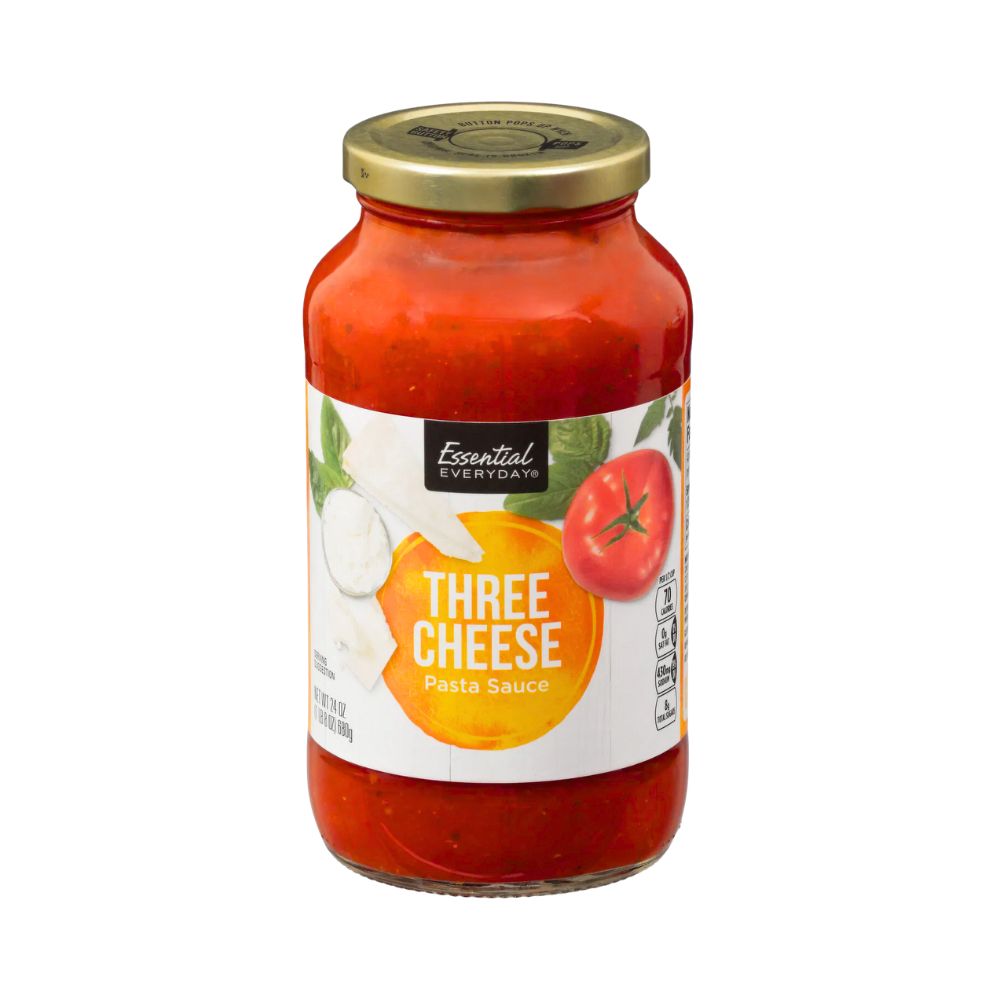 PASTA SAUC THREE CHEESE 24 OZ ESSENTIAL EVERYDAY