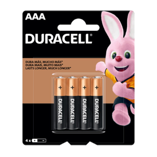 BATERIA 4P TIPO AAA/B4 DURACELL