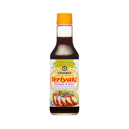 LESS SODIUM TERIYAKI MARINADE SAUCE  10 OZ KIKKOMAN