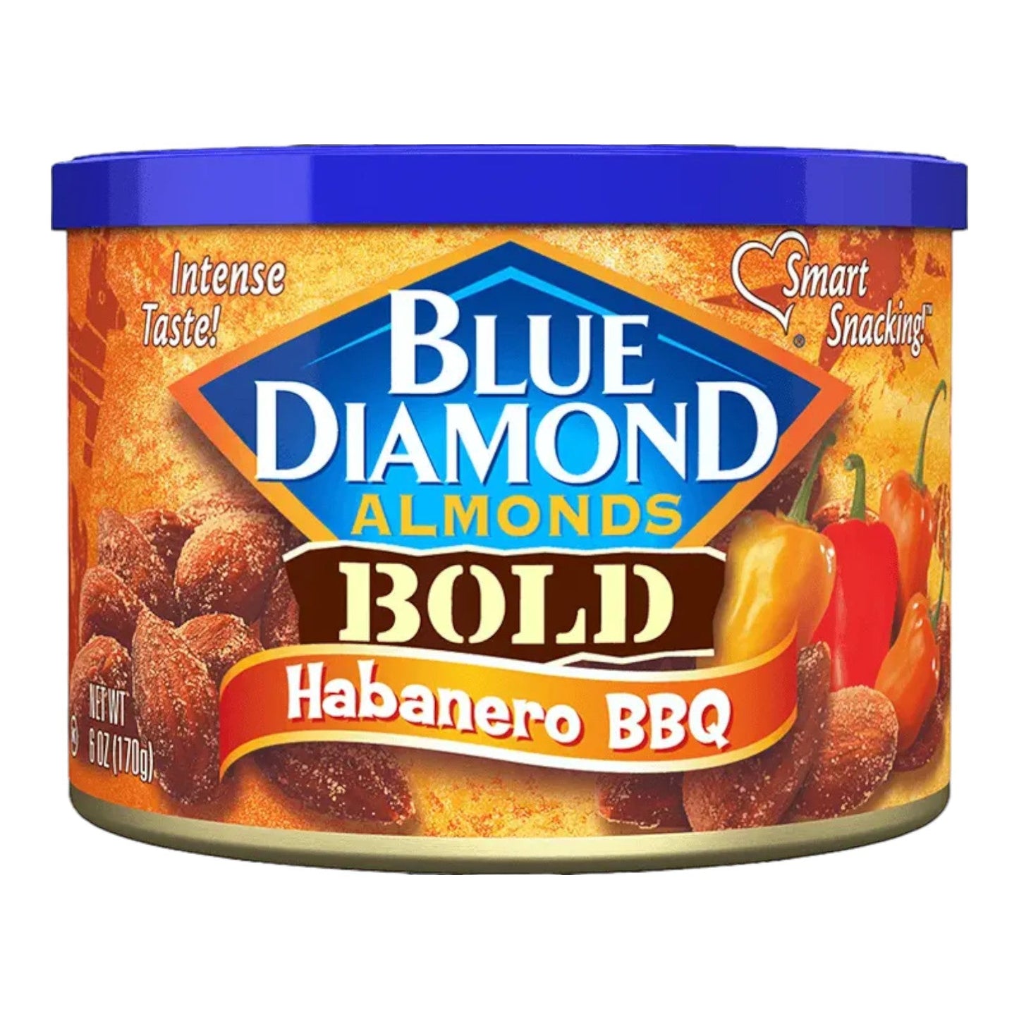 ALMONDS BOLD HABANERO BBQ INTENSE TASTE 170 GR BLUE DIAMOND