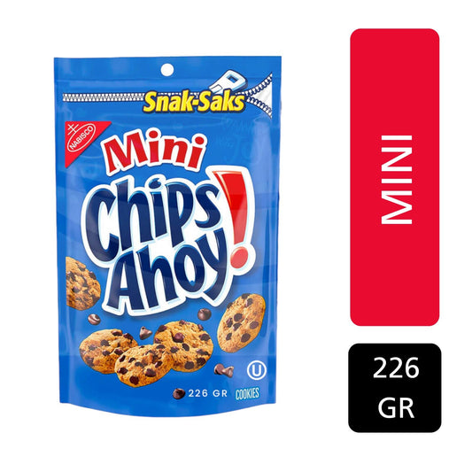 AHOY MINI SNAK-SAKS COOKIE CHIPS  226GR NABISCO