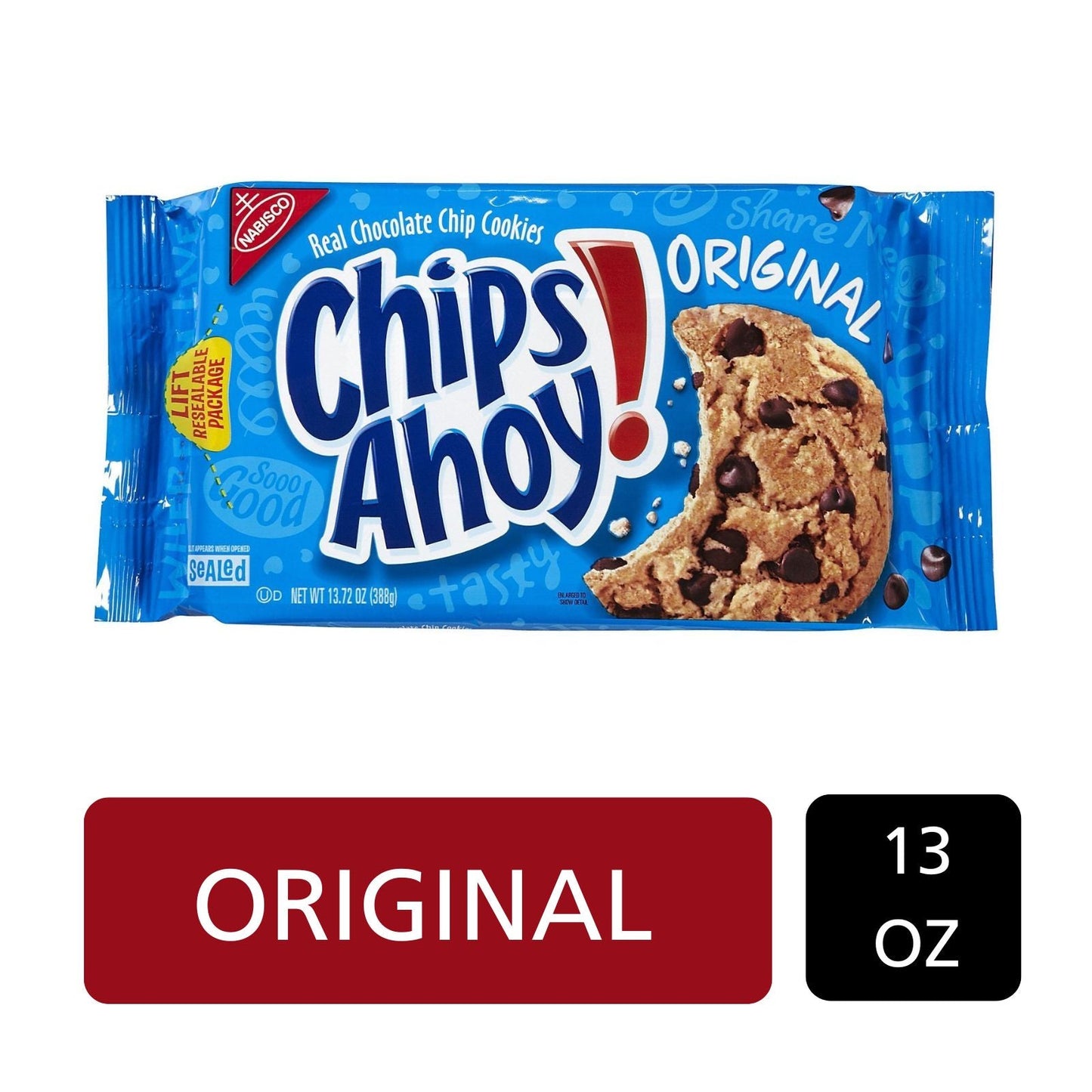 AHOY REAL CHOCOLATE CHIPS ORIGINAL.13 OZ NABISCO