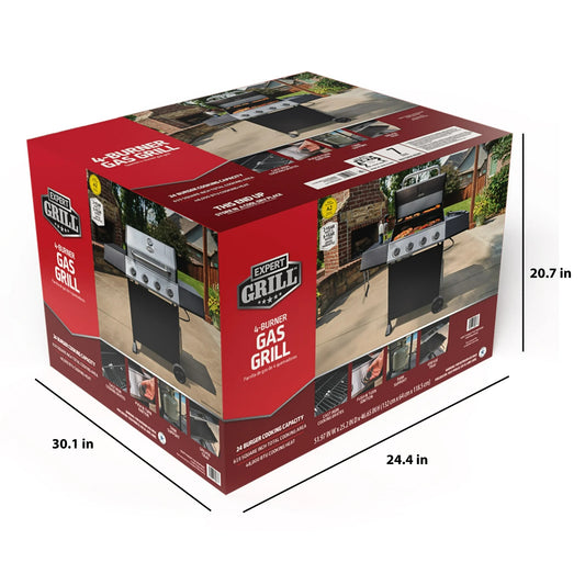 BARBACOA A GAS 4-QUEMADORES EXPERT GRILL