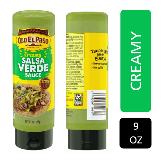 CREAMY SALSA VERDE MEDIUM 9 OZ OLD EL PASO