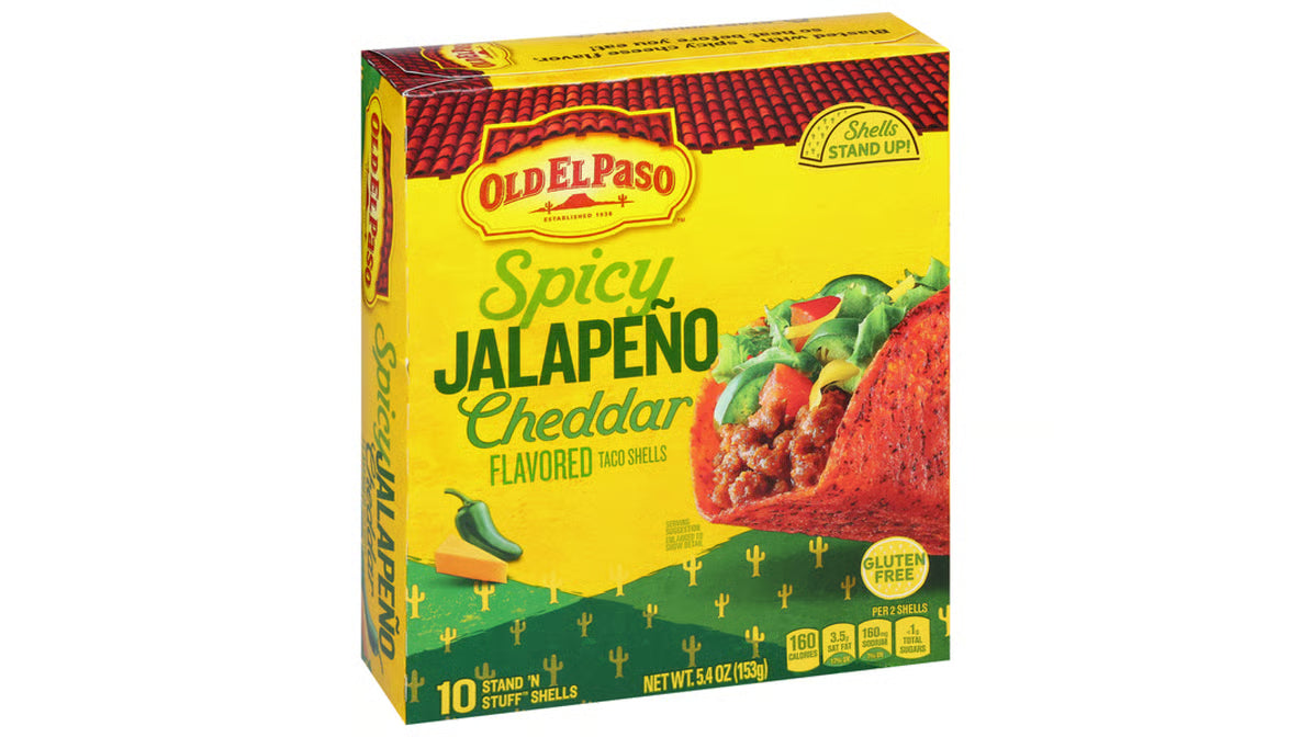 SPICY JALAP/CHED TACO SHELLS 5.4 OZ - OLD EL PASO
