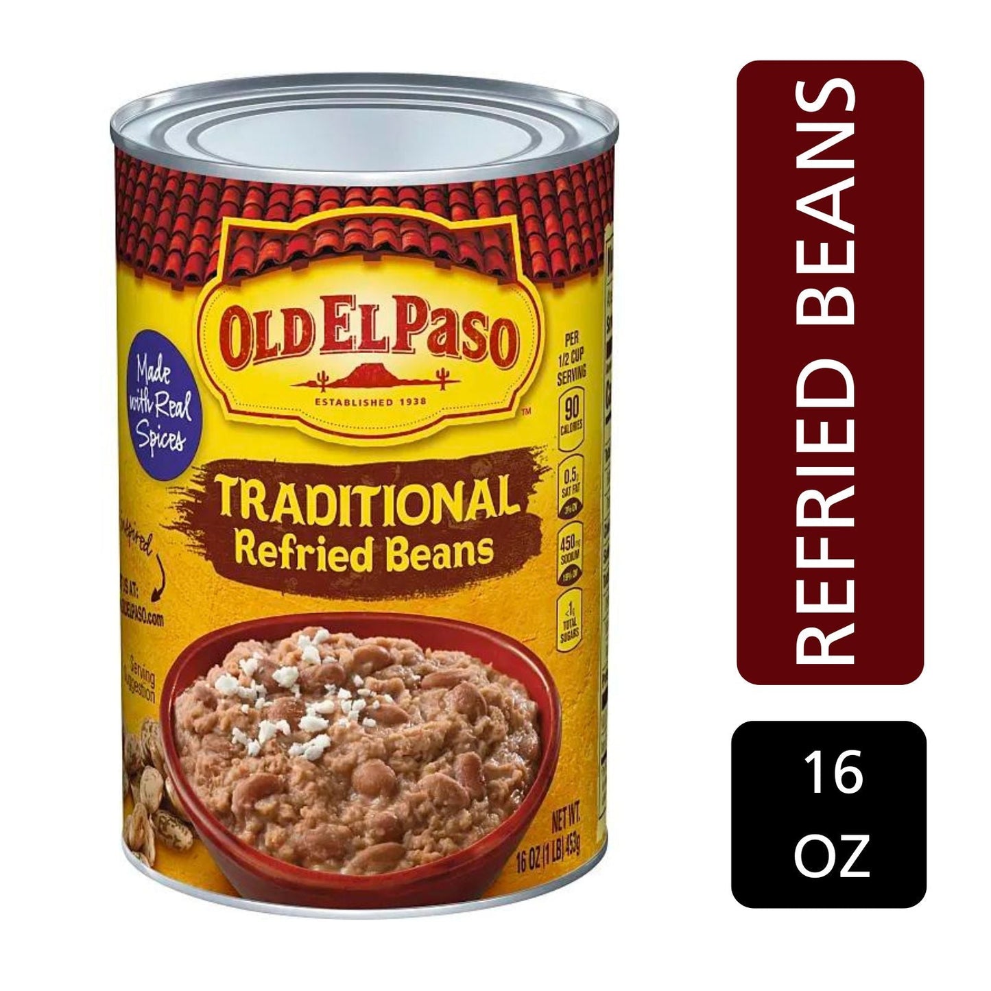 TRADITIONAL REFRIED BEANS 16 OZ OLD EL PASO