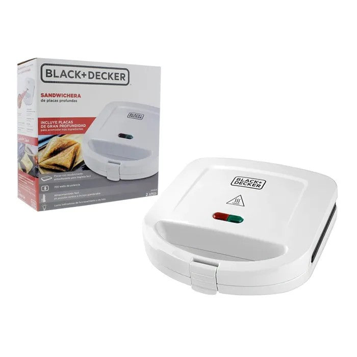 SANDWICHERA CON PLACAS ANTIADHERENTES SM24520 BLACK & DECKER