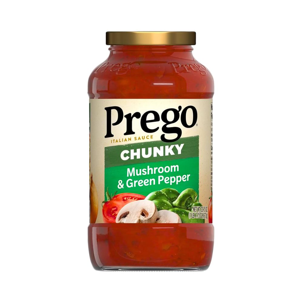 SALSA HONGO CON PIMIENTO VERDE 23.75 OZ PREGO
