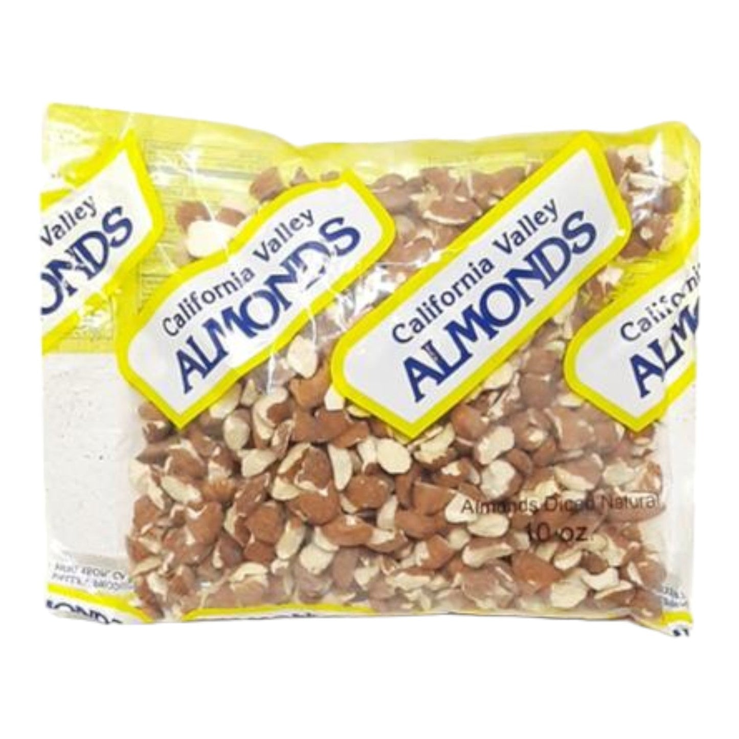 ALMONDS DICED NATURAL 10 OZ CALIFORNIA VALLEY