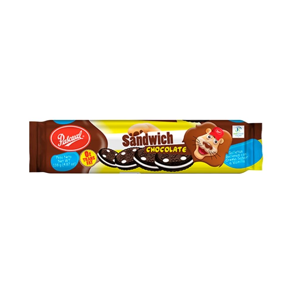GALLETA SANDWICH CHOCOLATE 127 GR PASCUAL