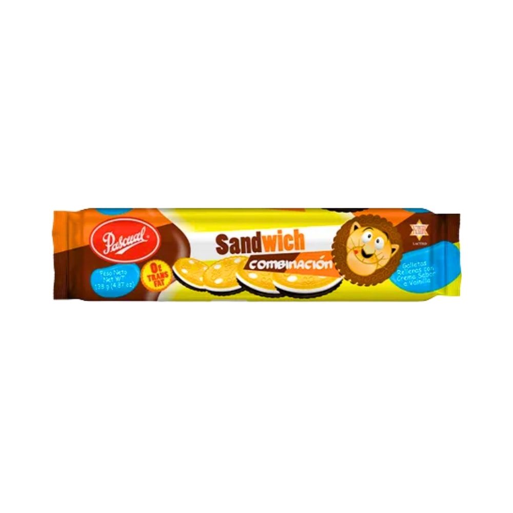 GALLETA SANDWICH COMBO FAMILIAR 127 GR PASCUAL
