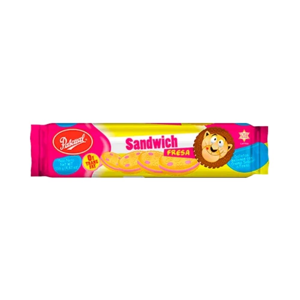 GALLETA SANDWICH FRESA FAMILIAR 127 GR PASCUAL