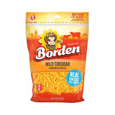 MILD CHEDDAR CHEESE CUT 8 OZ BORDEN