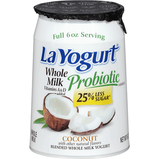 YOGURT WHOLE MILK COCONUT 6 OZ LA YOGURT