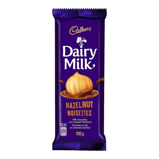 BARRA DE CHOCOLATE DAIRY MILK HAZELN 100 GR CADBURY