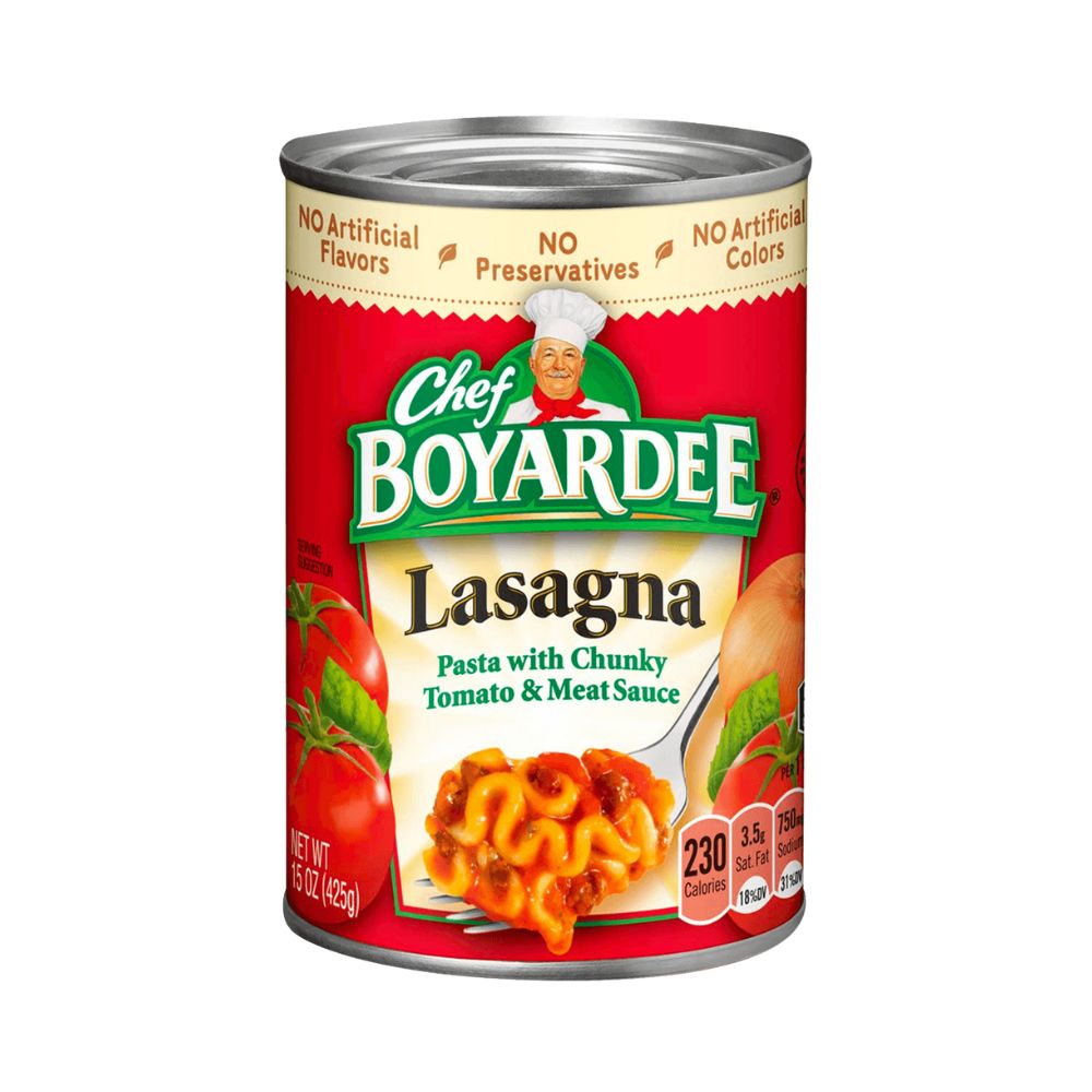 LASAGNA PASTA EN SALSA DE TOMATE 15 OZ CHEF BOYARDEE