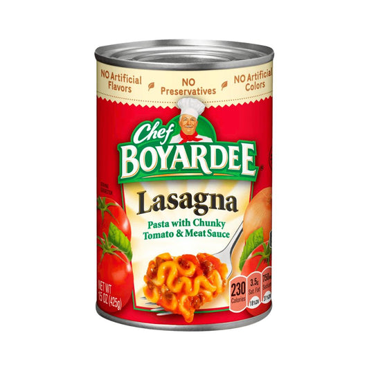 LASAGNA PASTA EN SALSA DE TOMATE 15 OZ CHEF BOYARDEE