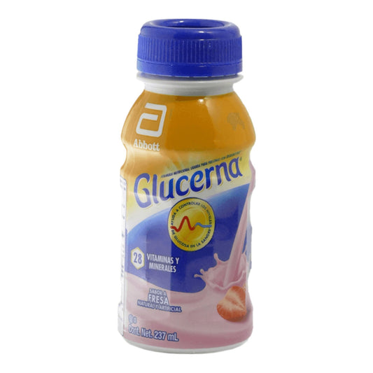 BEBIDA DE FRESA BOTELLA 237 ML GLUCERNA