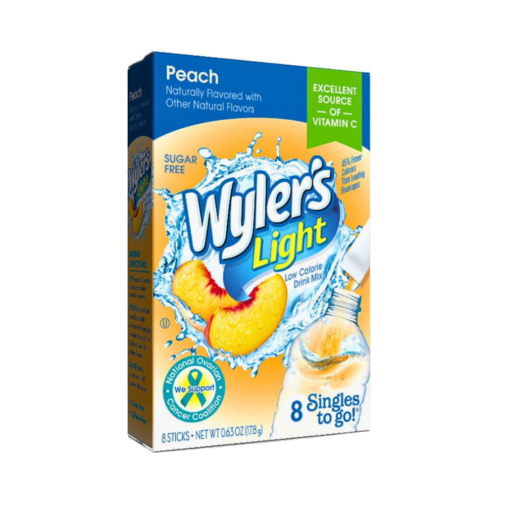 BEBIDA POLVO PEACH  8 SOBRES WYLERS