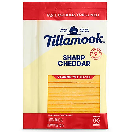 QUESO REB.SHARP CHEDDAR 8oz - TILLAMOOK