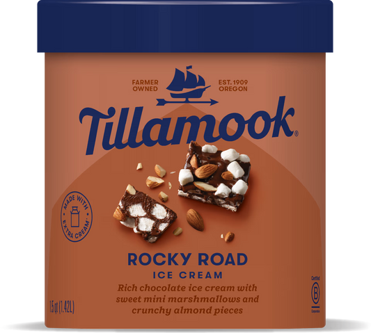 HELADO ROCKY ROAD 1.42L - TILLAMOOK