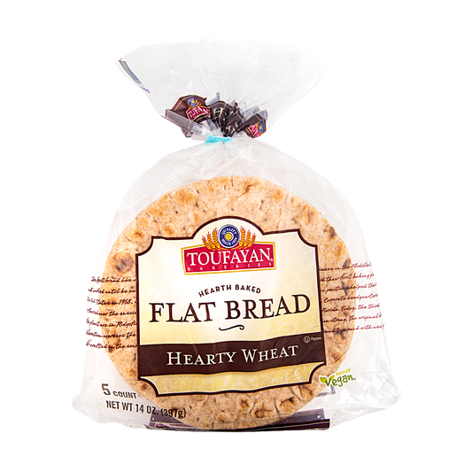 FLAT BREAD WHEAT 14 OZ - TOUFAYAN