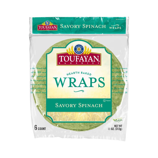 WRAPS SAVORY SPINACH 6 UN 11 OZ TOUFAYAN