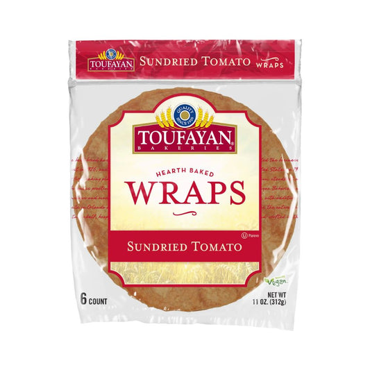 WRAPS SUNDRIED TOMATO 6 UN 11 OZ TOUFAYAN