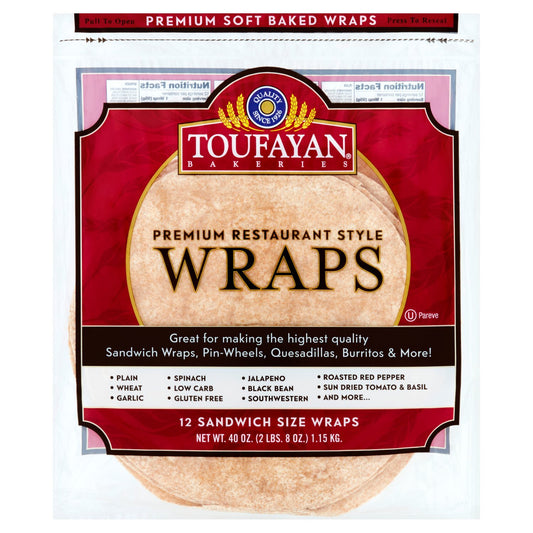 WHEAT WRAPS 40 OZ TOUFAYAN