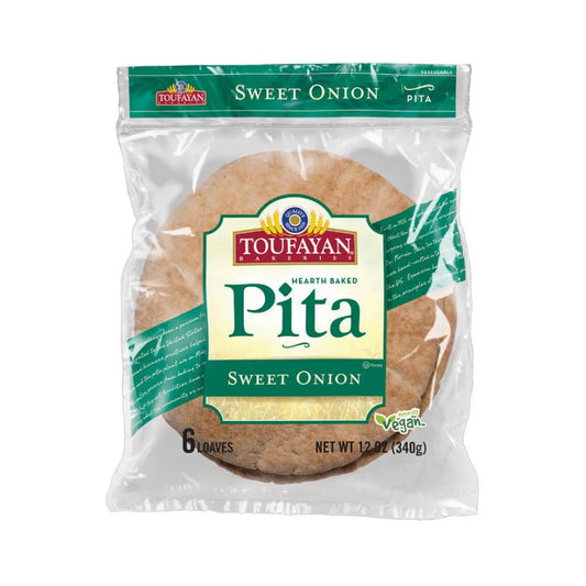 PAN PITA SWEET ONION 6 UN 12 OZ TOUFAYAN