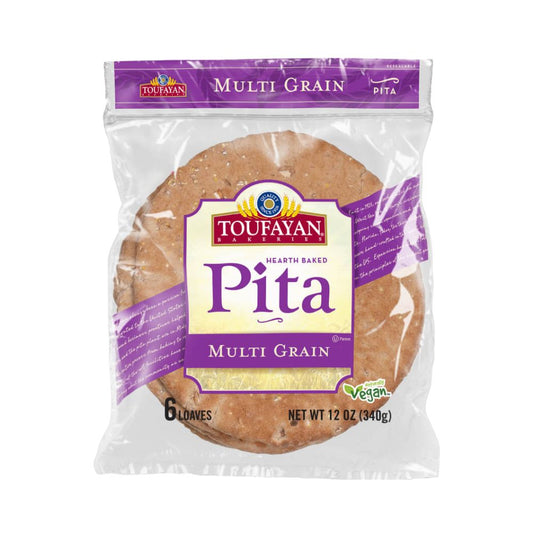 PAN PITA MILTI GRAIN 6 UN 12 OZ TOUFAYAN