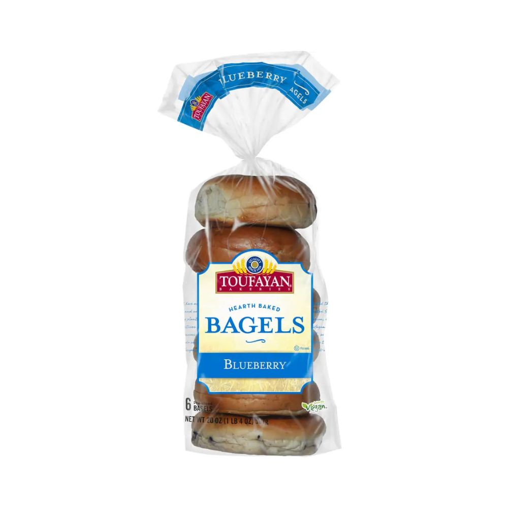 BAGELS BLUEBERRY 6 UN 20 OZ TOUFAYAN