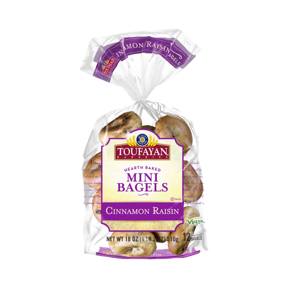 MINI GABELS CINNAMON RAISIN 18 OZ TOUFAYAN