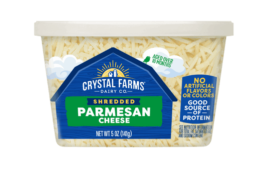SHREDDED PARMESAN CHEESE 5 OZ - CRYSTAL FARMS