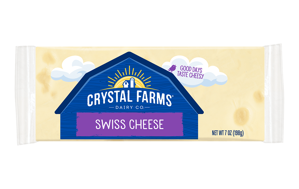 QUESO SUIZO 7oz BARRA - CRYSTAL FARMS