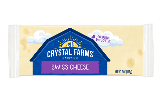 QUESO SUIZO 7oz BARRA - CRYSTAL FARMS