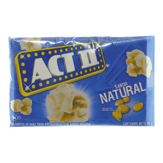 PALOMITAS SABOR NATURAL 91 GR ACT II