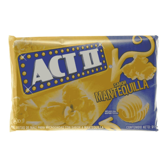 PALOMITAS DE MAIZ SABOR MANTEQUILLA 91 GR ACT II