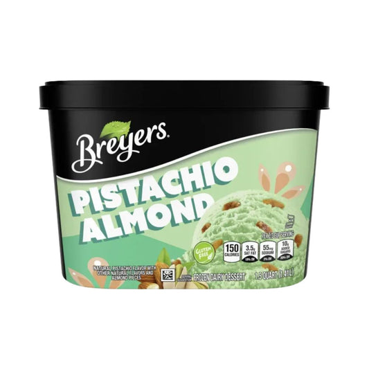 HELADO PISTACHIO ALMOND 48 OZ BREYERS