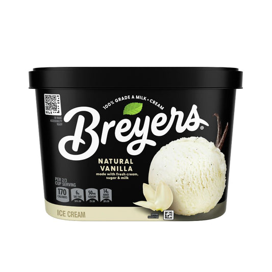 HELADO NATURAL VANILLA 48OZ BREYERS
