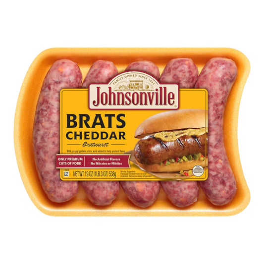 CHEDDAR BRATWURST 19.76 OZ JOHNSONVILLE