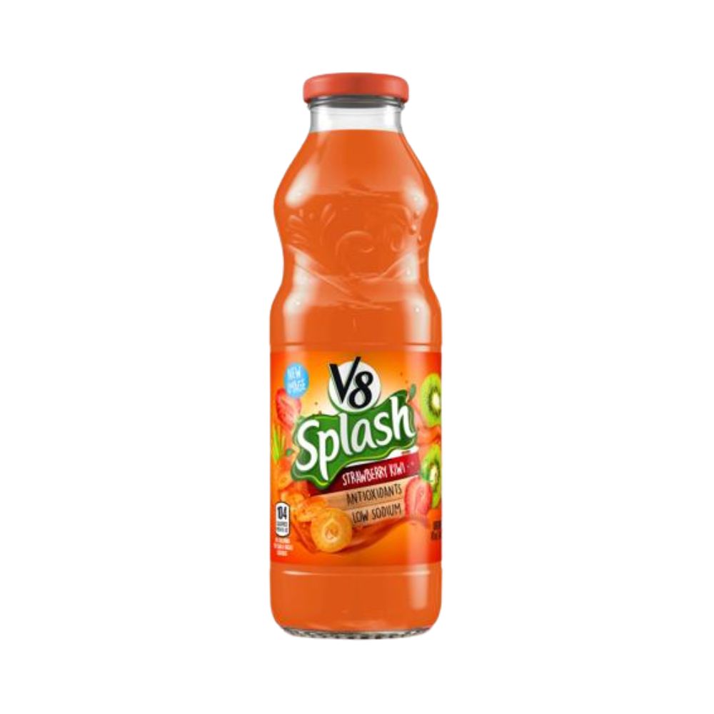 SPLASH STRAW/KIWI 16 OZ V8