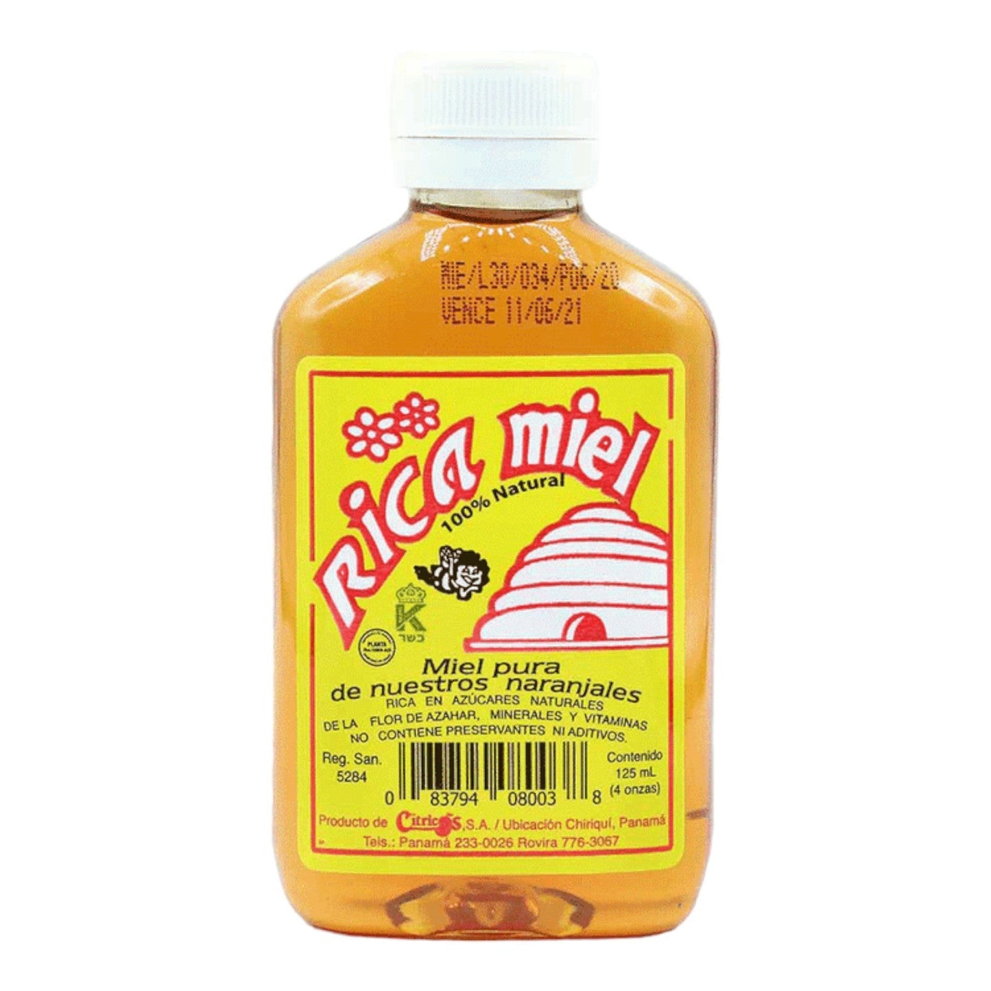 MIEL DE ABEJAS 4 OZ RICA MIEL