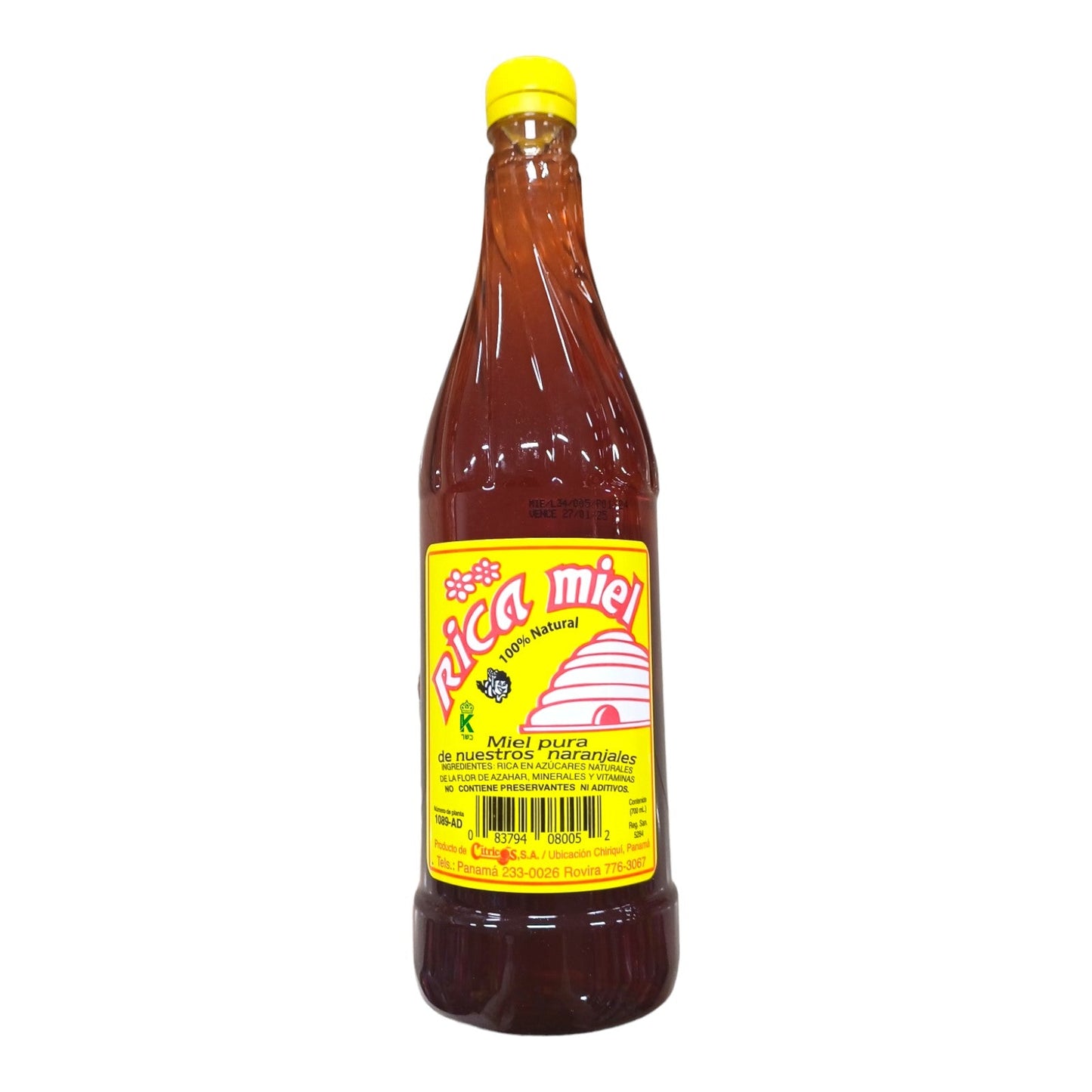 MIEL DE ABEJAS 24 OZ RICA MIEL