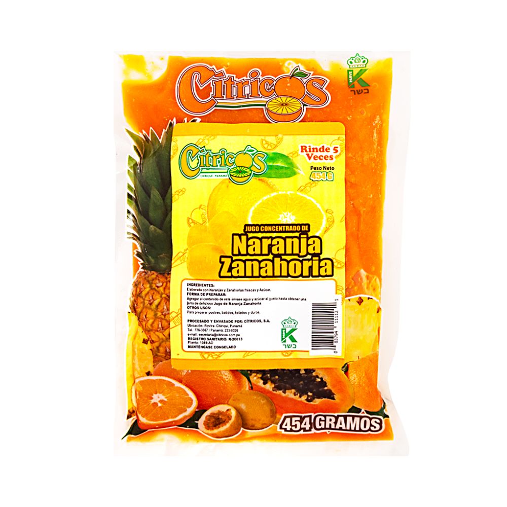CONCENTRADO NARANJA/ZANAHORIA 456 GR CITRICOS