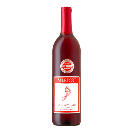 VINO RED MOSCATO CALIFORNIA 750 ML BAREFOOT