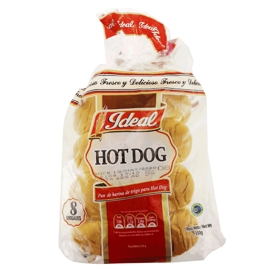 PAN HOT DOG REGULAR 10 OZ - IDEAL
