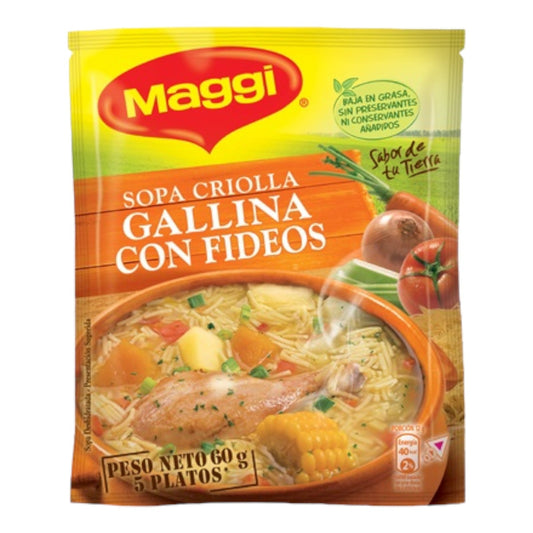 SOPA CRIOLLA GALLINA FIDEO 60 GR MAGGI